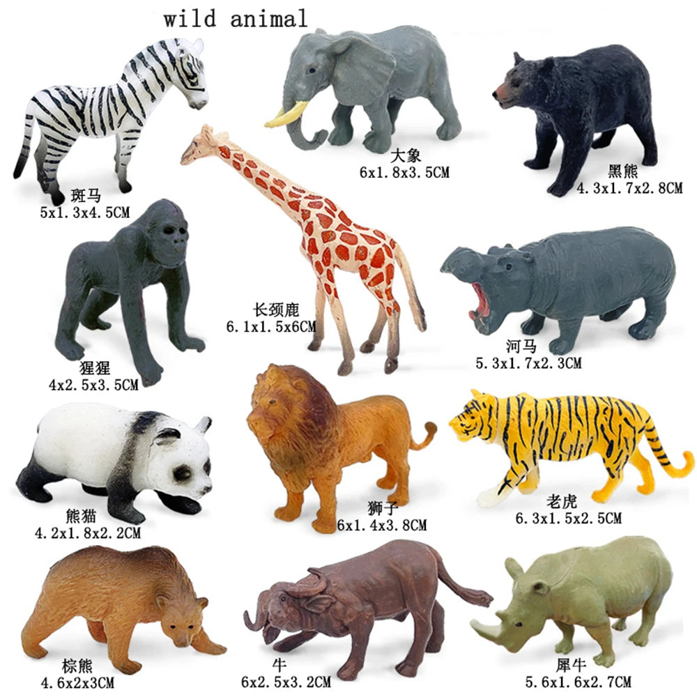 12 Piece Animal Figure Set
