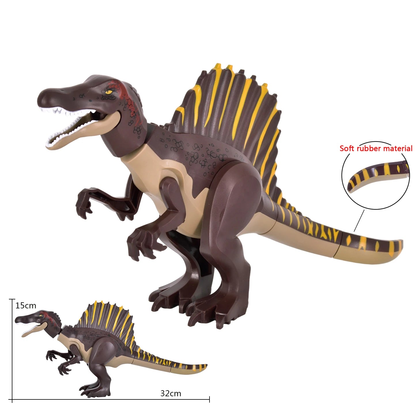 Spinosaurus Dinosaur Building Block Model