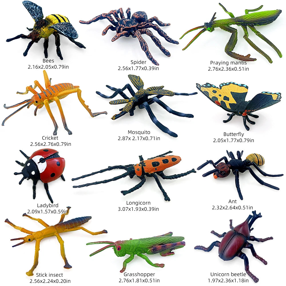 Realistic Insect Animal Figure Set