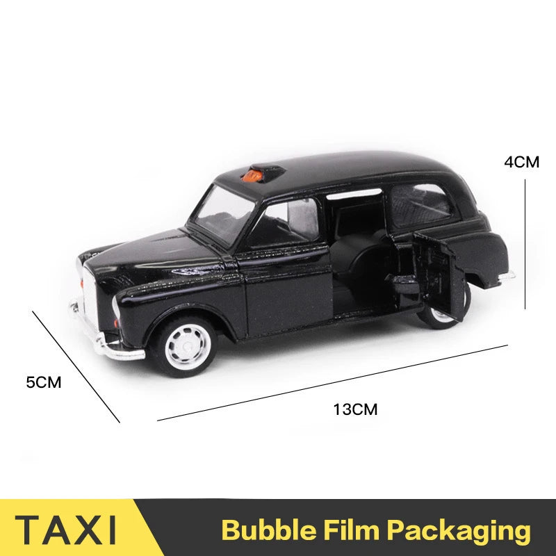 Vintage London Taxi Pull Back Toy Car
