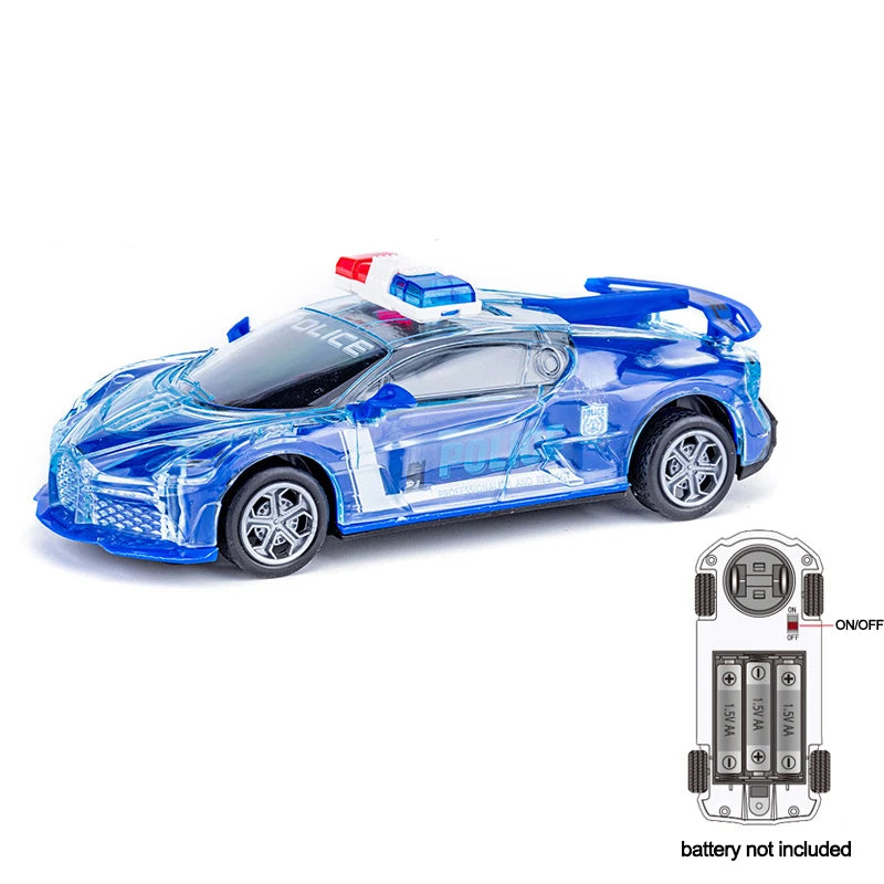 Light Up Music Toy Car with Universal Wheel