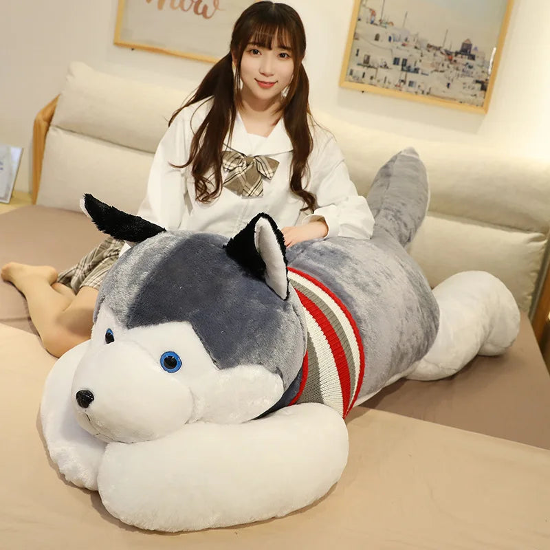 Large Husky Stuffed Plush Toy