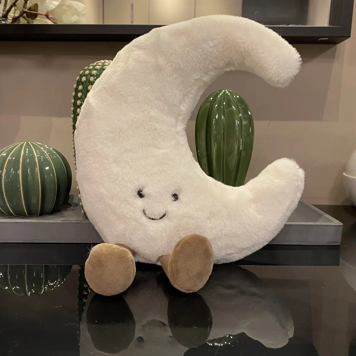 Smiling Sun and Moon Stuffed Plush Toy
