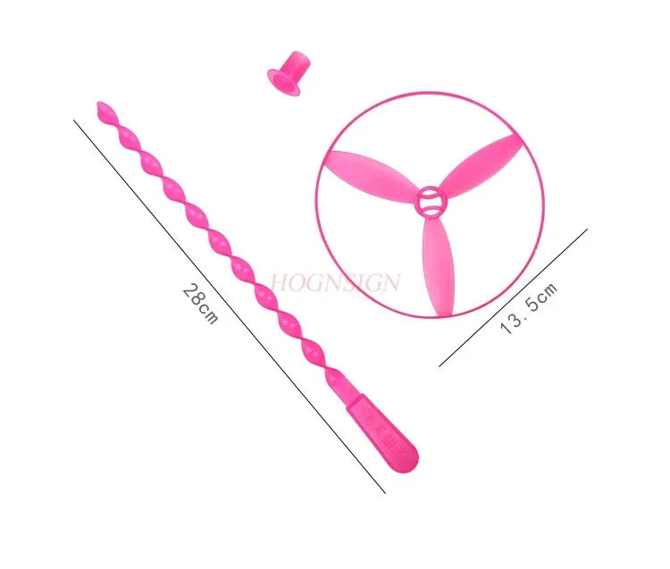 40 Piece Hand Push Flying Propeller Toy Set