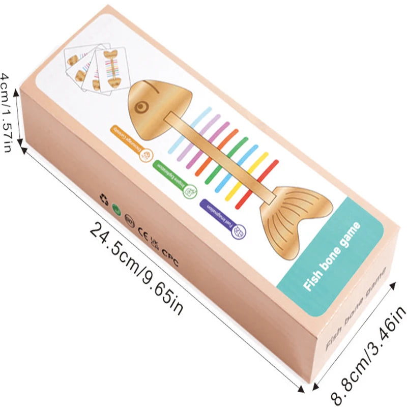 Wooden Fish Color Matching Balance Game for Kids