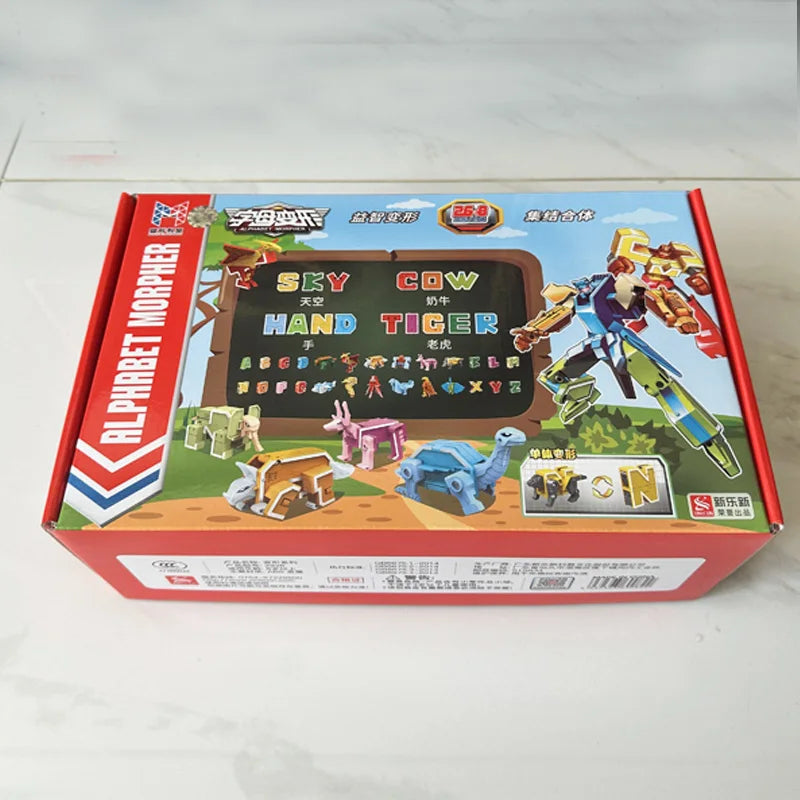 26 Piece Alphabet Transforming Robot Toy Set