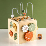 6-in-1 Activity Cube with Bead Maze and Shape Sorter