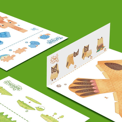 3D Animal Origami Paper Craft Kit for Kids