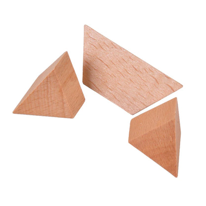 3D Wooden Pyramid Brain Teaser Puzzle