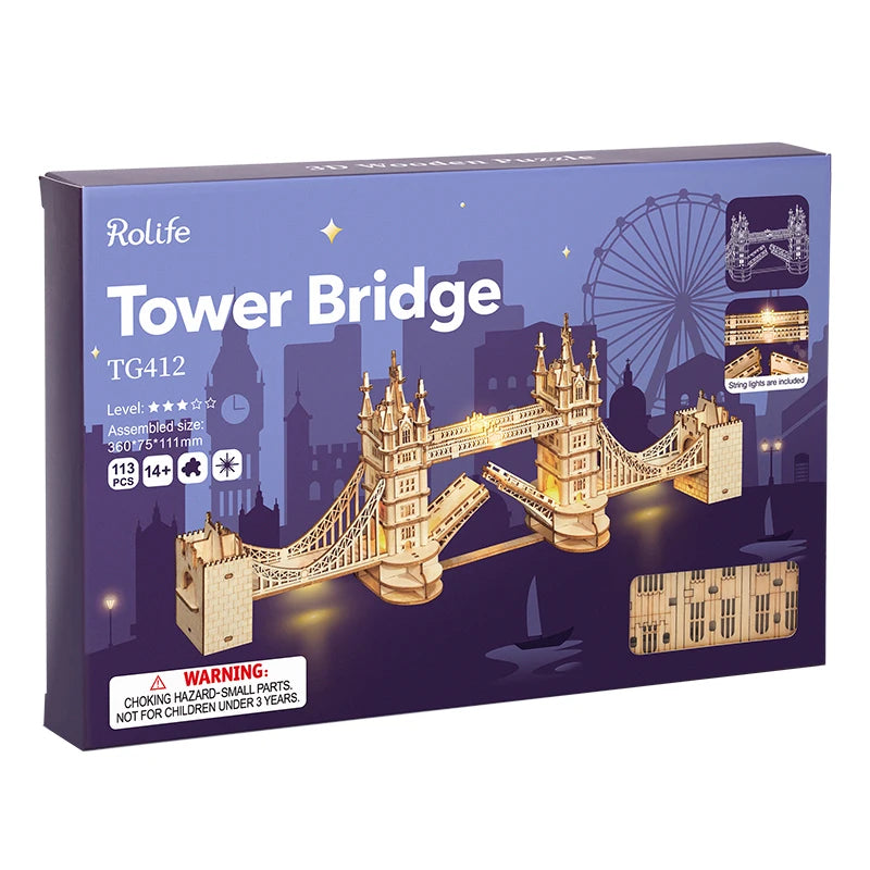 Robotime Wooden Landmark 3D Puzzle Model Kit