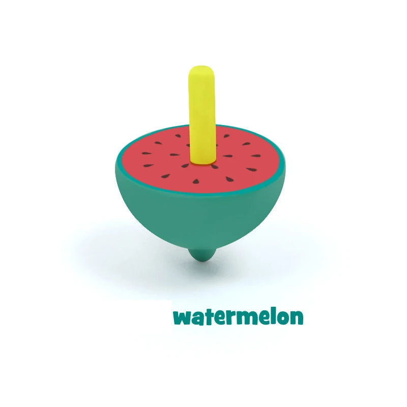 Wooden Fruit Spinning Top for Kids