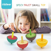 Wooden Fruit Spinning Top for Kids