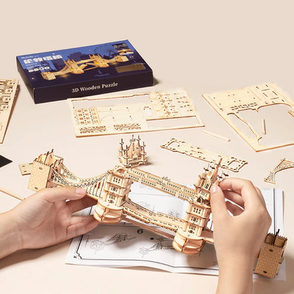 Robotime Wooden Landmark 3D Puzzle Model Kit