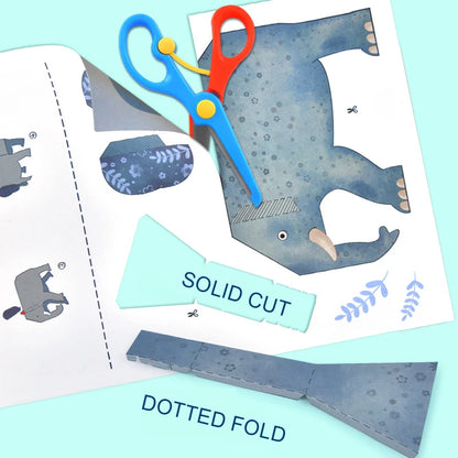 3D Animal Origami Paper Craft Kit for Kids