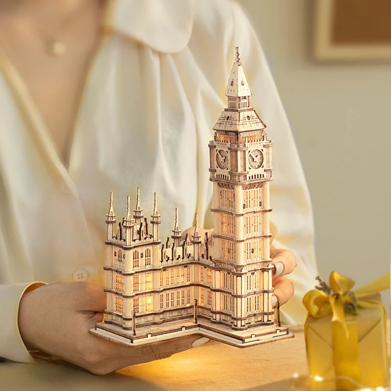 Robotime Wooden Landmark 3D Puzzle Model Kit