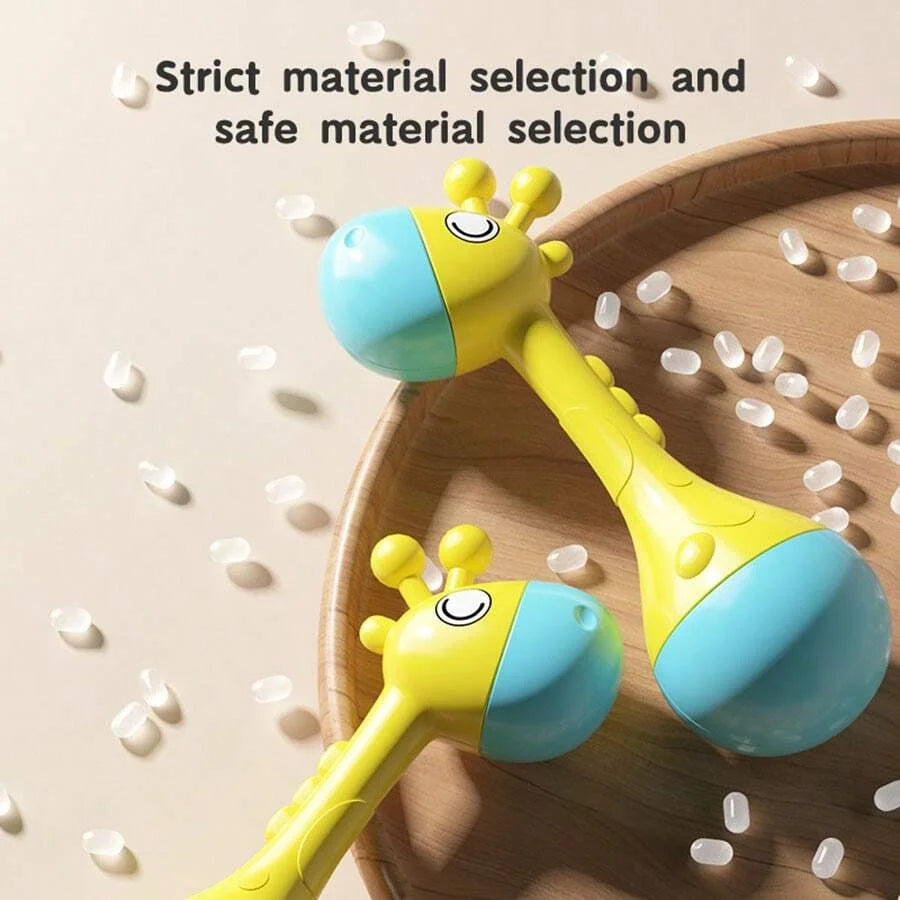 Baby Animal Hand Rattle Sensory Toy