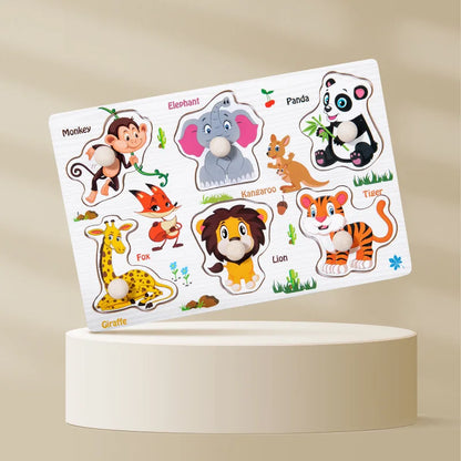 Wooden 3D Matching Puzzle Board for Kids
