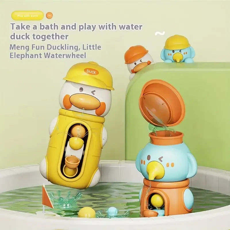 Animal Suction Waterwheel Bath Toy for Kids