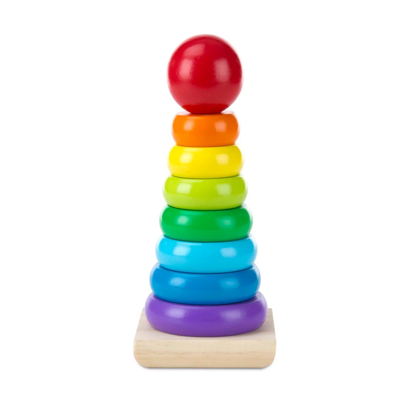 Rainbow Ring Stacking and Sorting Toy for Kids