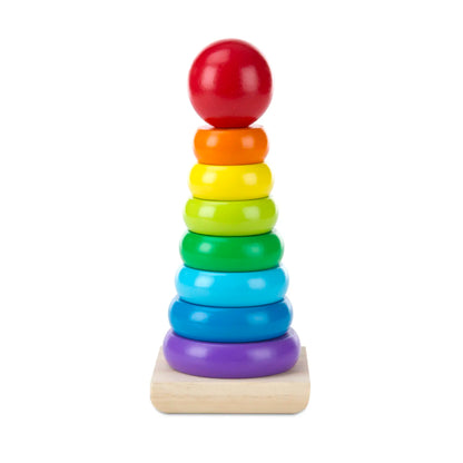 Rainbow Ring Stacking and Sorting Toy for Kids