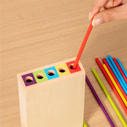 Wooden 3 in 1 Stick and Ball Strategy Game for Kids