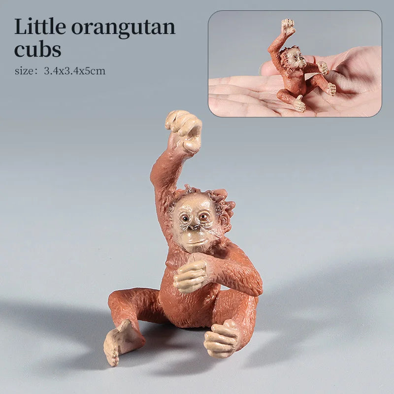 Realistic Orangutan Animal Figure
