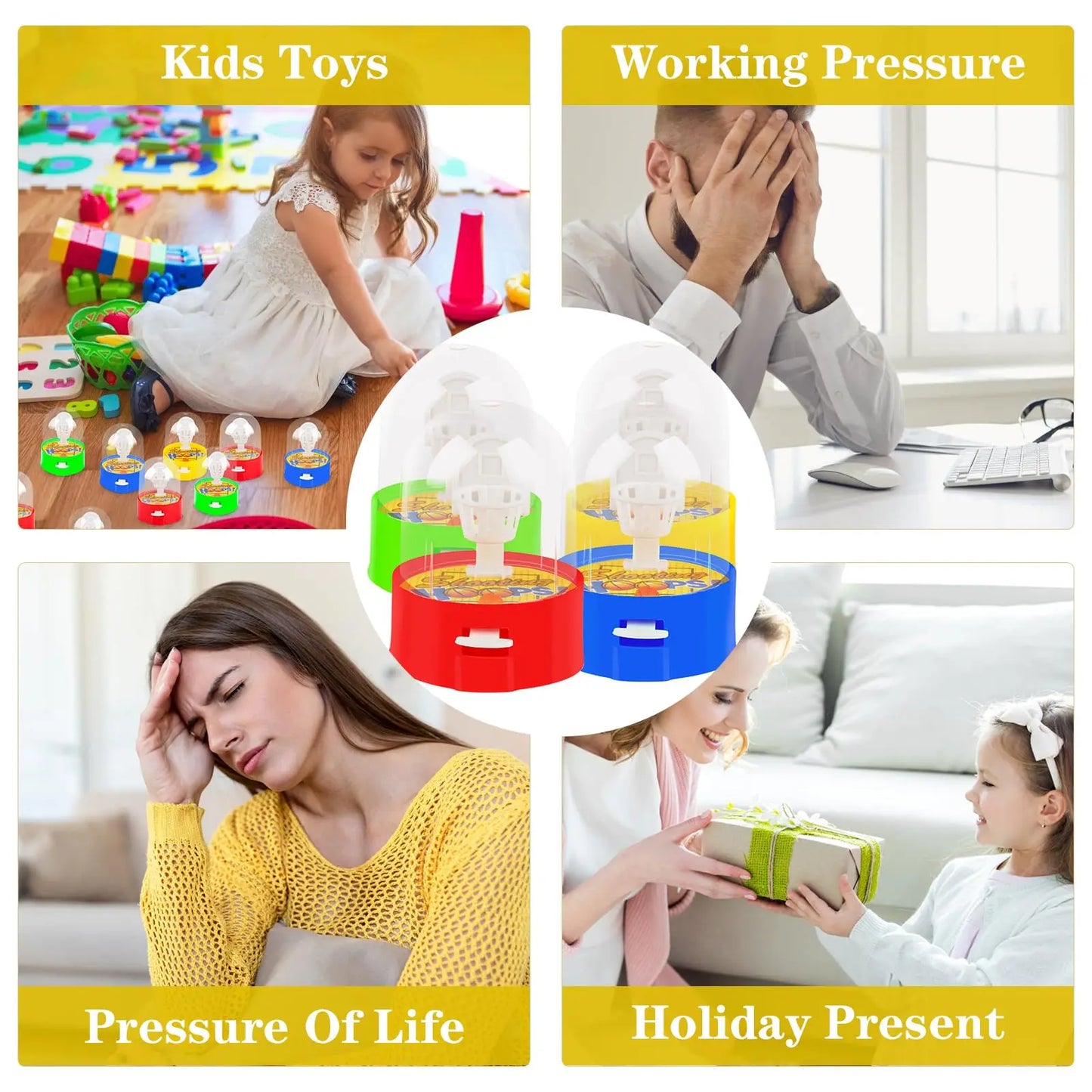 Mini Finger Basketball Shooting Game Set for Kids
