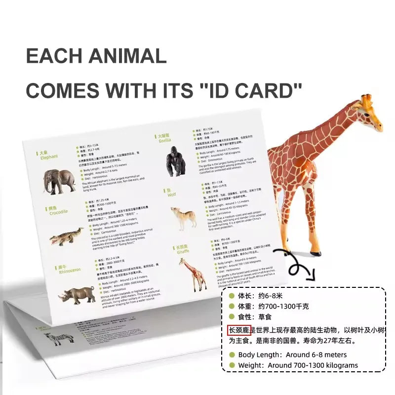 15 Piece Wildlife Animal Figure Set for Kids