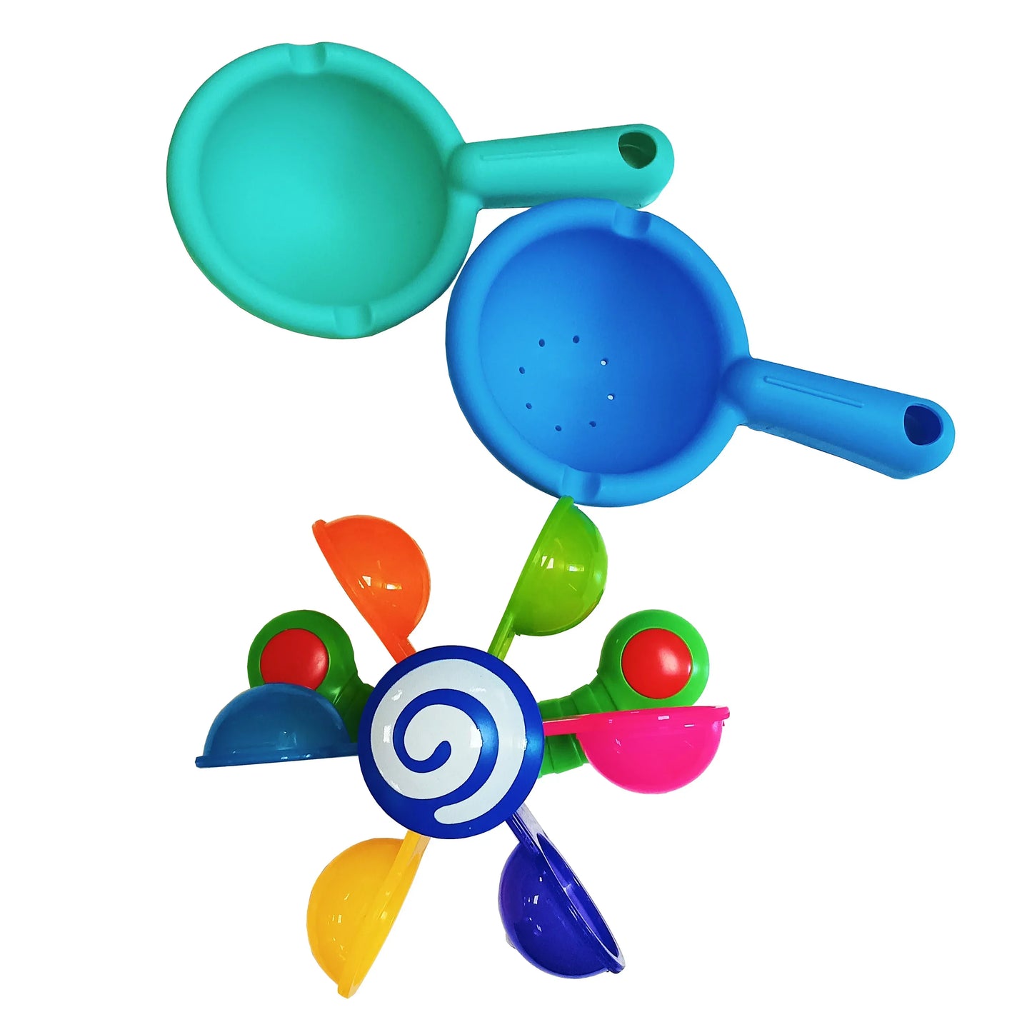 Rainbow Suction Cup Bath Waterwheel Toy