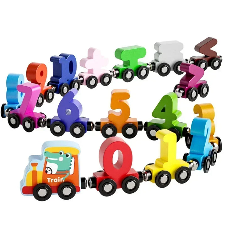 12 Piece Magnetic Number Train Learning Set for Kids