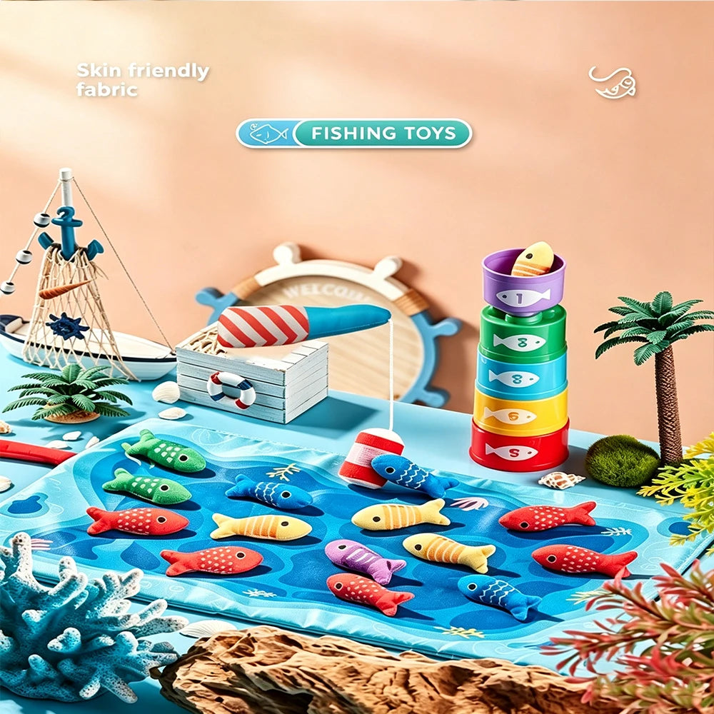 Fabric Fishing Game Set for Kids