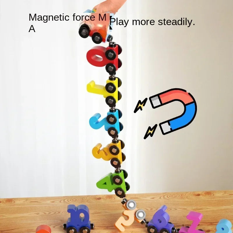 12 Piece Magnetic Number Train Learning Set for Kids