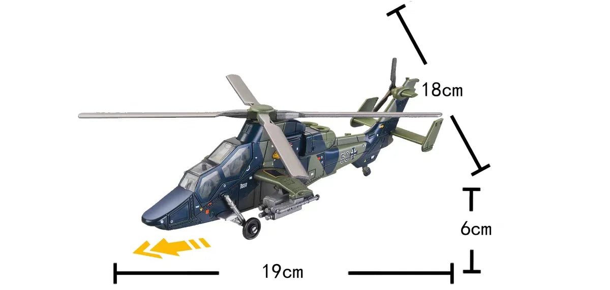 Military Helicopter Snap Fit Model Kit