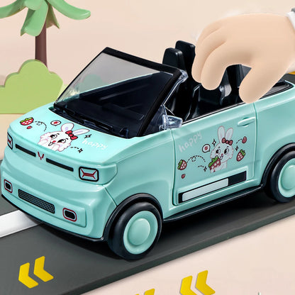 Mini Inertia Powered Car Toy with Opening Doors