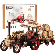 Robotime 469 Piece Mechanical Steam Locomotive 3D Wooden Puzzle