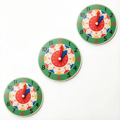 Wooden Time Learning Clock for Kids