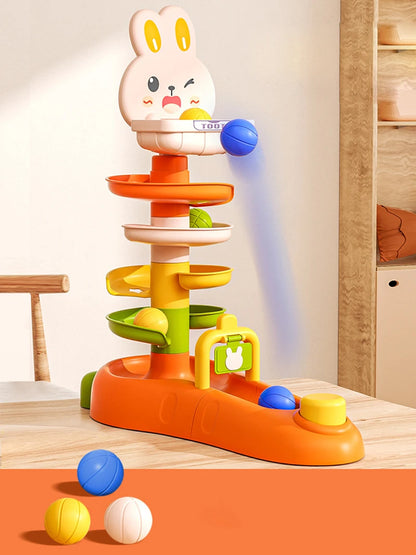 Animal Rolling Ball Drop Tower for Toddlers
