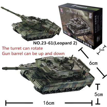 Leopard 2 Main Battle Tank Building Block Model