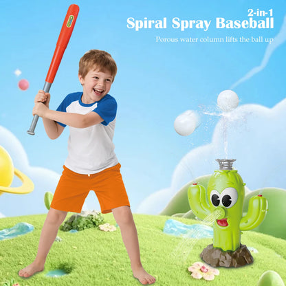 Cactus Sprinkler Toy for Outdoor Water Play