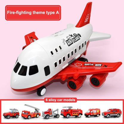 Large Airplane Carrier Toy with Mini Vehicles