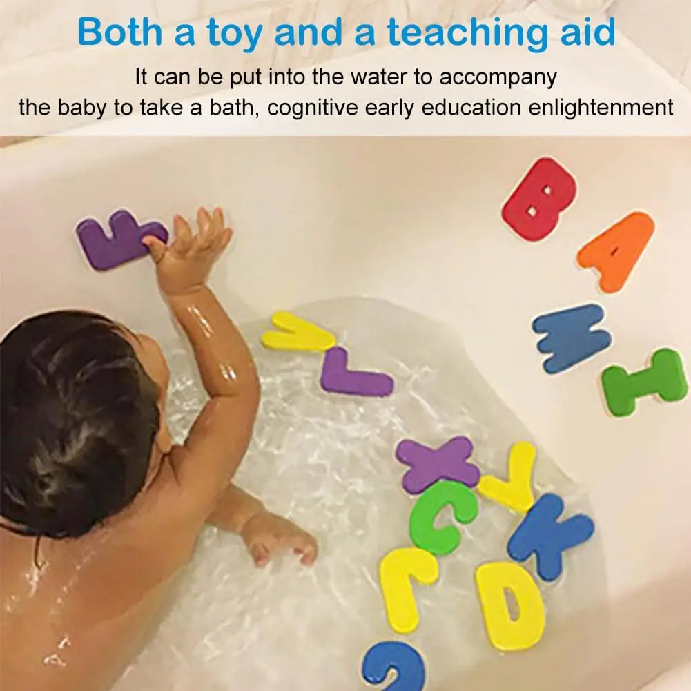 36 Piece Foam Bath Letters and Numbers Set