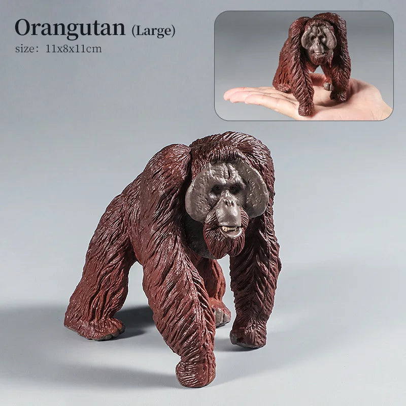 Realistic Orangutan Animal Figure