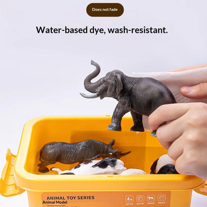 Realistic Farm and Wild Animal Figure Set