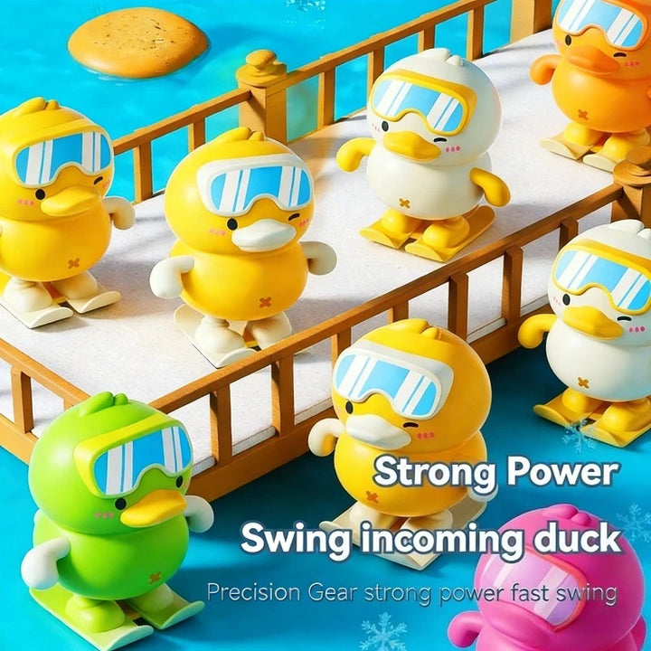 Wind Up Jumping Duck Toy for Kids