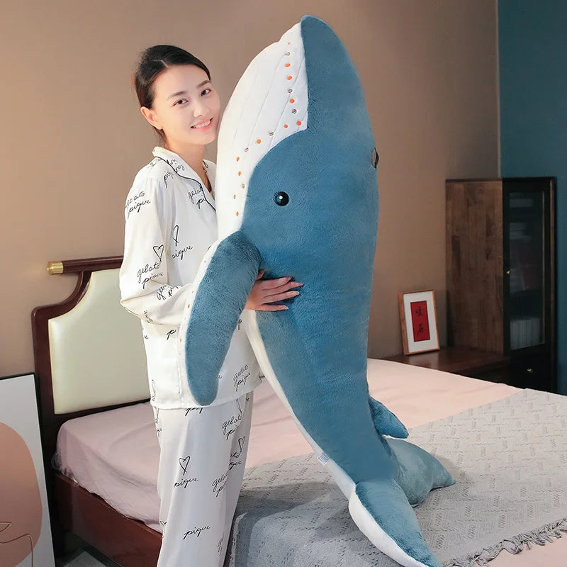 Large Shark and Whale Stuffed Plush Toy