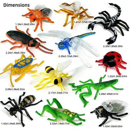Realistic Insect Animal Figure Set