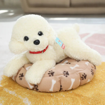 Realistic Puppy Stuffed Plush Toy
