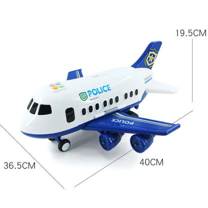 Large Airplane Carrier Toy with Mini Vehicles
