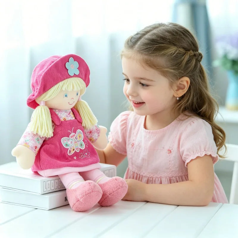Soft Corduroy Cartoon Doll for Kids