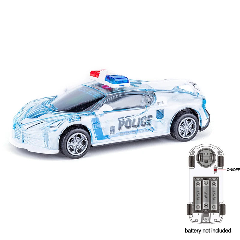 Light Up Music Toy Car with Universal Wheel